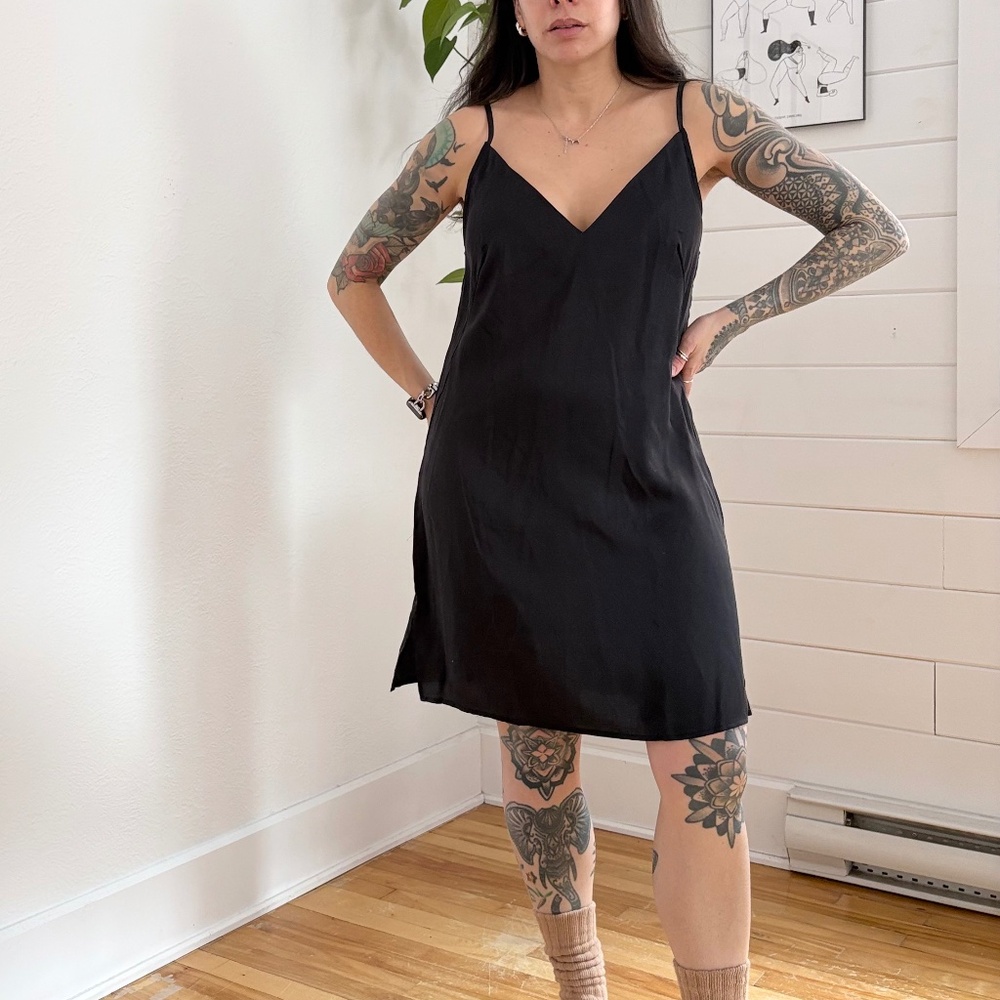 Ettitude bamboo sateen slip dress